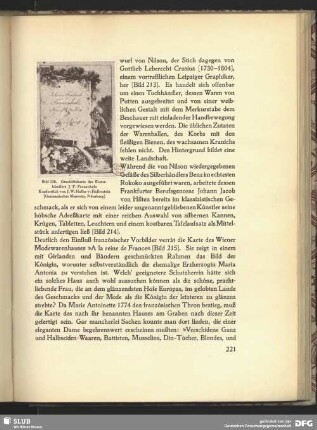 Geschäftskarte des Kunsthändlers J. F. Frauenholz