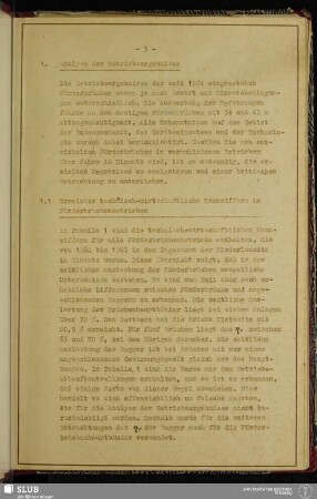 1. Analyse der Betriebsergebnisse