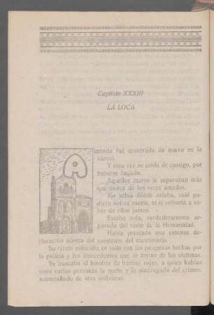 Capítulo XXXIII - La loca