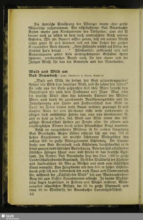 Wald und Wild um Bad Brambach