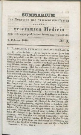 1. Februar 1840. No. 3.