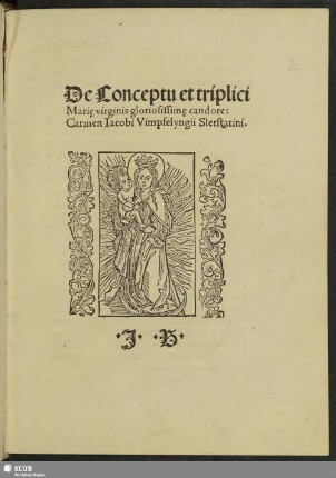 De Conceptu et triplici Mari[a]e virginis gloriosissim[a]e candore