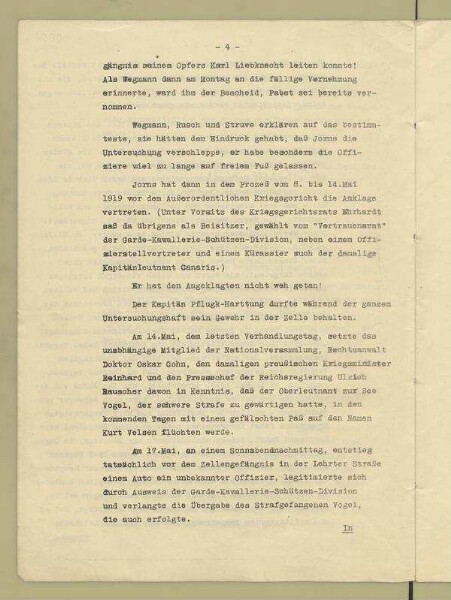 Urteil des Landgerichts II, Berlin, in der Strafsache gegen den Redakteur Joseph Bornstein wegen übler Nachrede in Tateinheit mit Beleidigung des Kriegsgerichtsrates Jorns vor dem Gericht der Garde-Kavallerie-Schützen-Division