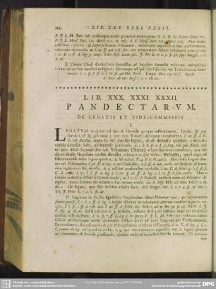 Lib. XXX. XXXI. XXXII. Pandectarum