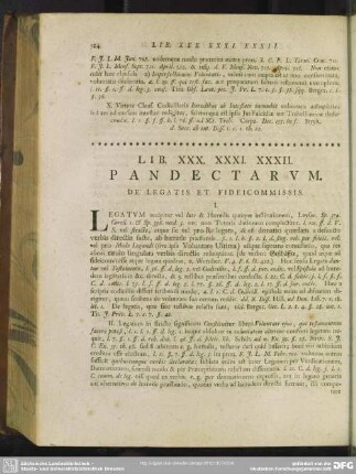 Lib. XXX. XXXI. XXXII. Pandectarum