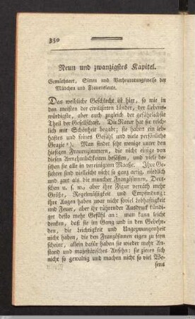 Neun und zwanzigstes Kapitel.