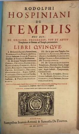 De Templis : Libri 5