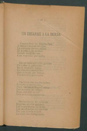 Un desarme a la burda