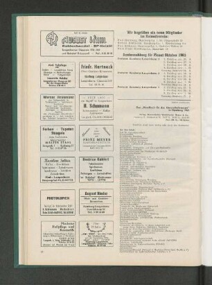 Rentenzahlung für Monat Oktober 1963