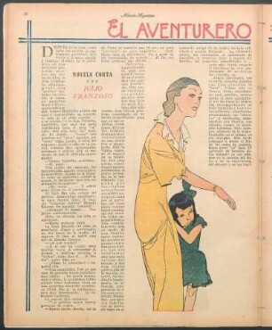 El aventurero : Novela corta por Julio Franzoso