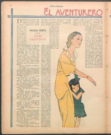 El aventurero : Novela corta por Julio Franzoso