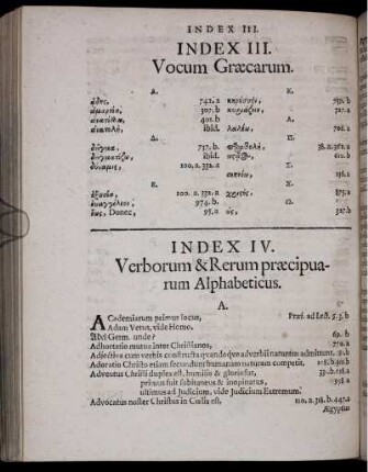 Index IV. Verborum & Rerum praecipuarum Alphabeticus