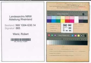 Entnazifizierung Robert Wenz , geb. 21.03.1899 (Matrose)