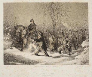 Marsch im Schnee (Februar 1864)