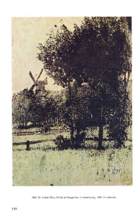 Abb. 26: Arthur Illies, Mühle in Neugraben, Farbradierung, 1896. Privatbesitz.