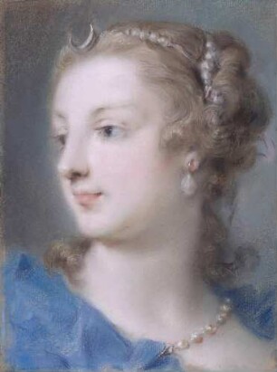 Diana in blauem Gewand