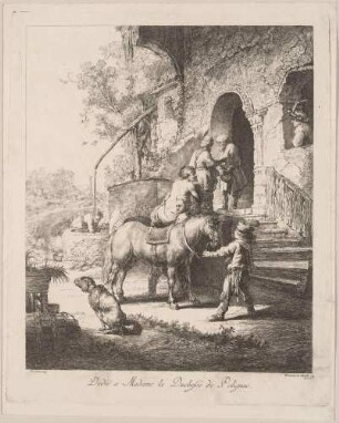 Der barmherzige Samariter (nach der Radierung Rembrandts von 1633)