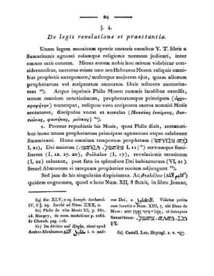 §. 4. De legis revelatione et praestantia.