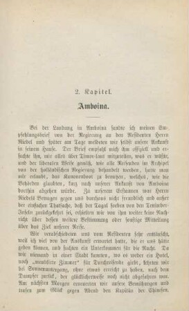 2. Kapitel. Amboina