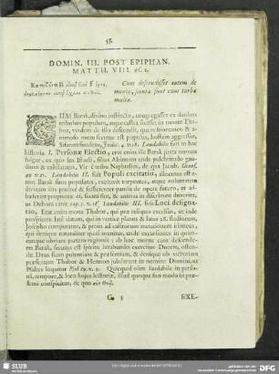 Domin. III. Post. Epiphan. Matth. VIII. vs. 1.
