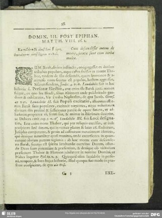 Domin. III. Post. Epiphan. Matth. VIII. vs. 1.