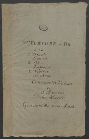 Suiten; orch; D-Dur; BWV 1069