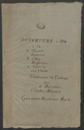 Suiten; orch; D-Dur; BWV 1069