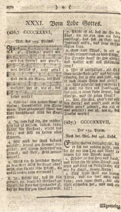 XXXI. Vom Lobe Gottes.