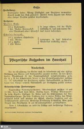 Pflegerische Aufgaben im Haushalt