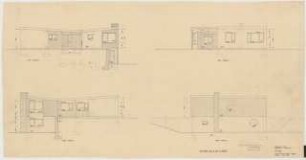 Haus und Garten Paepke, Hofgeismar-Carlsdorf: Fassadenansichten 1:50