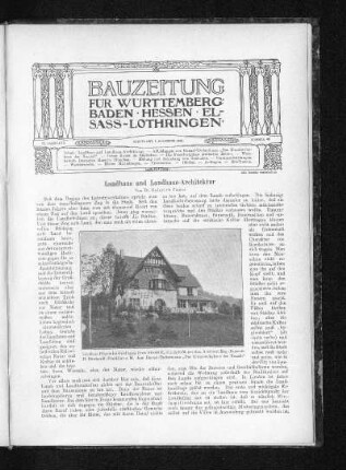 Landhaus und Landhaus-Architektur