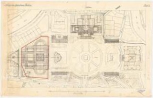 Königliche Oper, Berlin-Tiergarten: Lageplan 1:1000