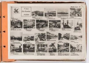 Albumblatt 13 mit Angebotsserie "Reisen des Norddeutschen Lloyd-Bremen. Süd-Amerika"