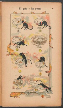 El gato y los peces - [Cómic]