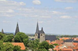 Quedlinburg - Stadtübersicht : Stadtübersicht mit der Marktkirche, aufgenommen in Quedlinburg am 17. Juni 2012