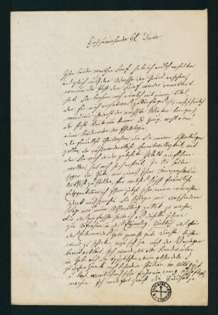 Brief vom 26. Mai 1851