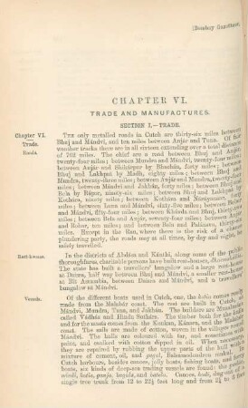 Chapter VI. Trade and manufactures