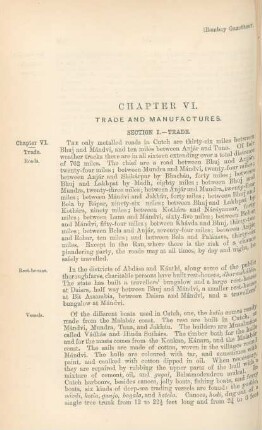Chapter VI. Trade and manufactures