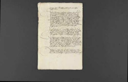 Bischof Friedrich von Würzburg benachrichtigt Herzog Christoph von Württemberg, dass der mutmaßliche Mörder des Bischofs Melchior von Würzburg samt Jakob Feck von Berlichingen (?), genannt Odenwälder, gefangen genommen wurden, vor der Auslieferung nach Würzburg sich Kretzer jedoch erdrosselt habe und bei Aschaffenburg verbrannt worden sei, desweiteren liegen die Verhöre und das Mordgeständnis bei sowie die Aussage, dass die Täter Gefolgsleute des Wilhelms von Grumbach seien.