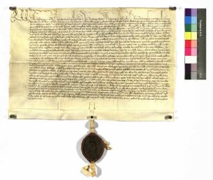 Abt Andreas [von Triftshausen] zu Comburg vidimiert: [1474 Nov. 13].