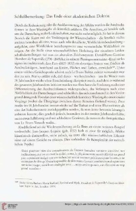 Schlußbemerkung: Das Ende einer akademischen Doktrin