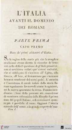 Parte prima