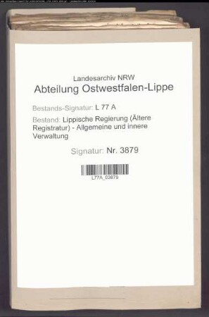 Grundstücksverkäufe im Amt Sternberg-Barntrup (Beratung der Kolonate) Nr. 1-60, Bd. 1