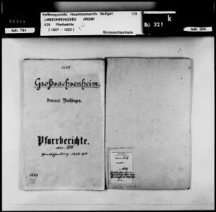 Großsachsenheim: Pfarrberichte und Pfarrbeschreibungen