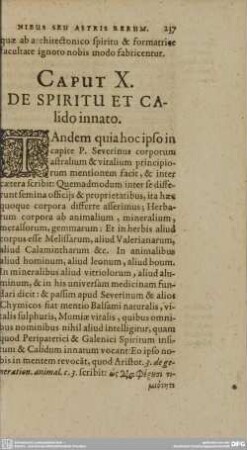 CAPUT X. DE SPIRITU ET CALIDO INNATO.