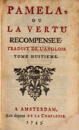 Pamela, Ou La Vertu Recompensée, 8