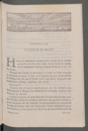 Capítulo XXI - A cumplir su misión