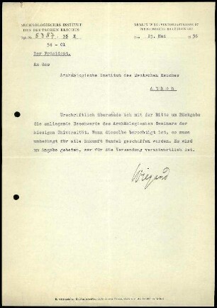 T. Wiegand an DAI Athen