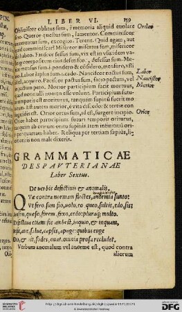 Liber Sextus: De verbis defectivis & anomalis