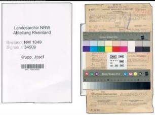 Entnazifizierung Josef Krupp , geb. 02.10.1889 (Postbeamter)